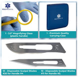Poly Medical 37-PC Advanced Dissection Kit Stainless Steel for Anatomy, Biology, Botany, Veterinary, Medical Students