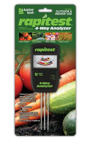 Rapitest 1880 Soil Moisture pH Fertility Sunlight Tester Meter Analyzer