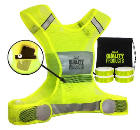 Reflective Safety Vest Set Pocket 3M Armbands Construction