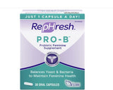 RepHresh Pro-B Probiotic Feminine Supplement for Women 30 Oral Capsules