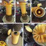 RuBiWo Fruit Pineapple Corer Slicer Stainless Steel Cutter Peeler