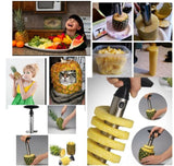 RuBiWo Fruit Pineapple Corer Slicer Stainless Steel Cutter Peeler