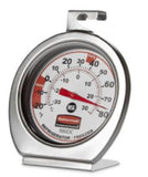 Rubbermaid FGR80DC Stainless Steel Refrigerator Freezer Thermometer