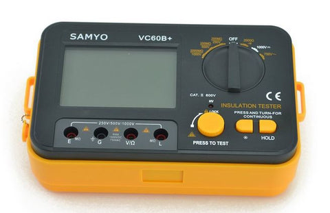 Samyo VC60B+ Megohmmeter Megger DC/AC Insulation Resistance Tester