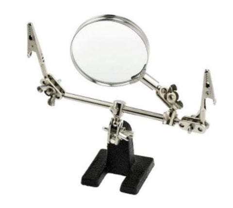 SE MZ101B Helping Hands Magnifying Glass Soldering Stand Tool