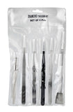 SE TW2-407 6-Piece Tweezers Diamond Tweezer Set