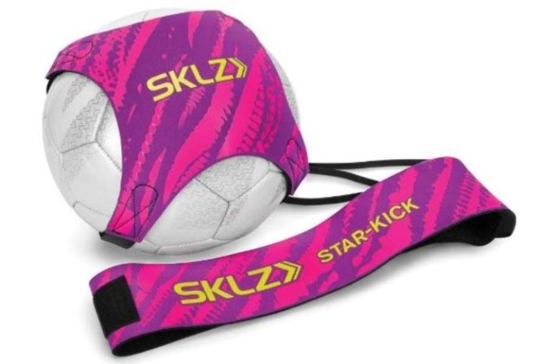 SKLZ Star-Kick Hands Free Solo Soccer Trainer Adjustable Neoprene Belt Hook Loop fit Ball Size 3 4 5