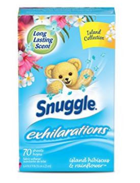 Snuggle Exhilarations Fabric Softener Dryer 70 Sheets Rainflower