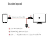 2 Meter 11 Pin Micro USB to HDMI MHL 1080P HDTV Samsung Adapter