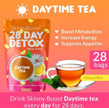 SkinnyBoost 28 Day Detox Cleanse Tea Daytime Evening Tea Bags