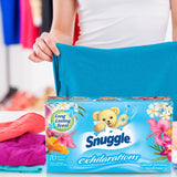 Snuggle Exhilarations Fabric Softener Dryer 70 Sheets Rainflower