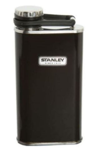 Stanley 8-Oz Stainless Steel Classic Flask Camping Alcohol Liquor Black