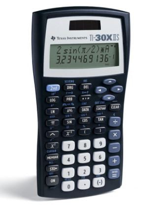 Texas Instruments TI-30X IIS 2-Line Scientific Calculator Black