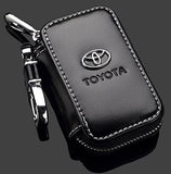 Toyota Black Leather Car Key Chain