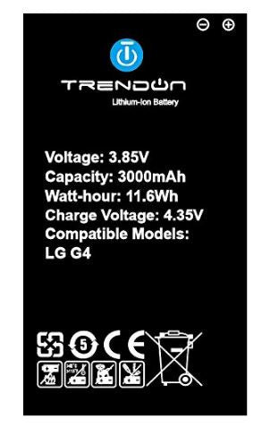 Trendon LG G4 Li-Ion Battery 3000mAh