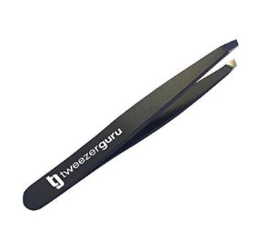 TweezerGuru Stainless Steel Slant Tip Eyebrow Tweezer