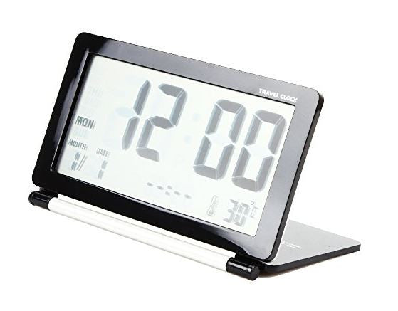 Tzou LCD Digital Travel Desk Electronic Alarm Temperature Clock