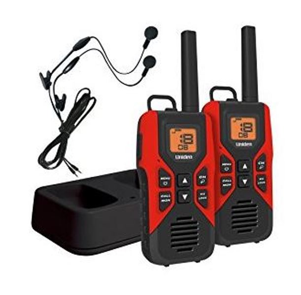 Uniden GMR3055-2CK Two 2 Way Radios Walkie Talkie 30 Miles, Red