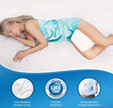 USA Everlasting Comfort Pure Memory Foam Knee Leg Pillow with Strap