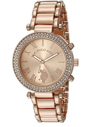 US Polo Assn USC40170 Women Quartz Gold-Toned Dress Watch