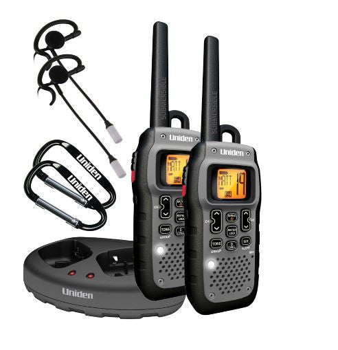 Uniden Submersible Two 2 Way Radios Walkie Talkie 50 Mile Range