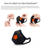 Valve Deactivator for UK Cambridge Mask Face Basic N95 and PRO N99