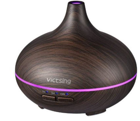 VicTsing 150 ML Cool Mist Air Aromatherapy Humidifier Diffuser Dark Brown