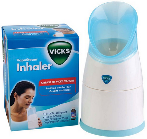 Vicks V1300 Portable Steam Inhaler Vaporizer for Nasal Sinus Congestion