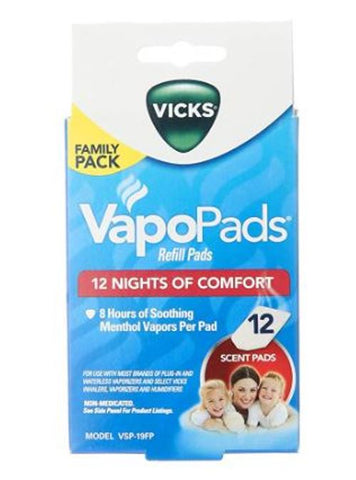 Vicks VSP-19FP 12-Piece VapoPads Vaporizer Refill Pads