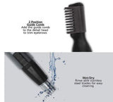 Wahl 5640-600 2-in-1 Micro Groomsman Battery-Operated Pen Face Beard Nose Ear Eyebrow Hair Remover Clipper Trimmer Shaver Razor Detailer