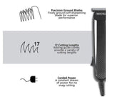 Wahl 9686 PowerPro Corded Face Beard Nose Ear Hair Clipper Trimmer Detailer Shaver Razor Groomer Grooming Kit 110V