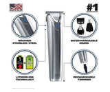 Wahl 9818 Rechargeable Cordless Electric Face Beard Nose Hair Clipper Trimmer Shaver Razor Groomer Grooming Kit 220V Dual Auto Voltage