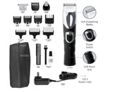 Wahl 9854-600 Rechargeable Cordless Electric Face Body Head Beard Hair Cutter Clipper Trimmer Shaver Razor Groomer Grooming Kit 110V