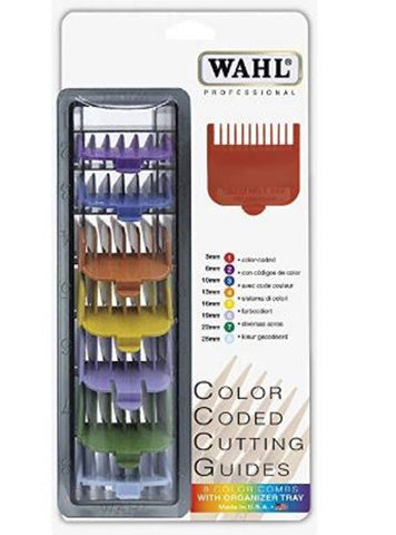 Wahl 3170-400 8-PC Professional Color Coded Cutting Guides Comb Clipper