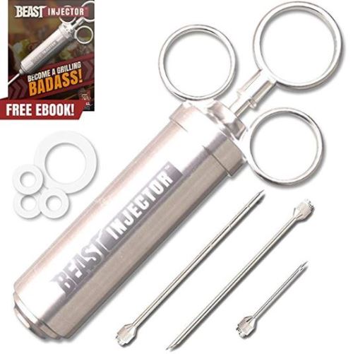 Warmhoming Stainless Steel Chicken Turkey Meat Marinade Flavor Cooking Injector Kit