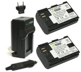 Wasabi 2-PC 2600mAh Battery with Charger For Canon LP-E6N LP-E6