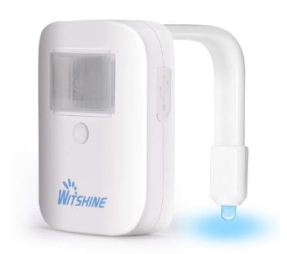 Witshine USB Rechargeable Water Closet Toilet Bowl Night Light