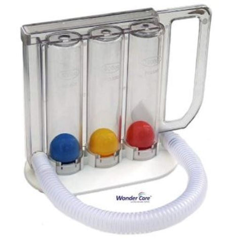 Wonder Care Breathing Measurement Respiratory Spirometer Lung Exerciser