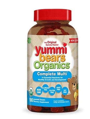 Yummi Bears Organics Complete Multi - 180 Gummy Bears