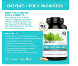 Zenwise Health Digestive Enzymes Plus Prebiotics Probiotics 180 Capsules