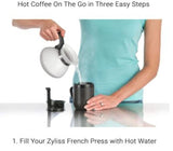 Zyliss French Press Hot Brew Coffee Tea Travel Mug