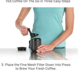 Zyliss French Press Hot Brew Coffee Tea Travel Mug